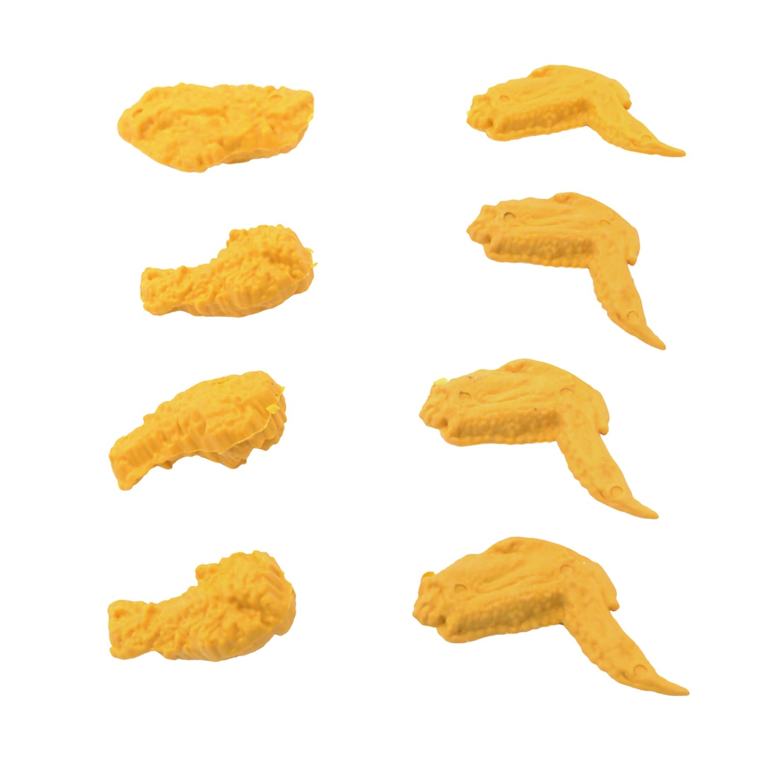 Cute Chicken Wing & Leg Erasers for Kids & Students (8 Pc Set) Cute Chicken Wing & Leg Erasers for Kids & Students (8 Pc Set)